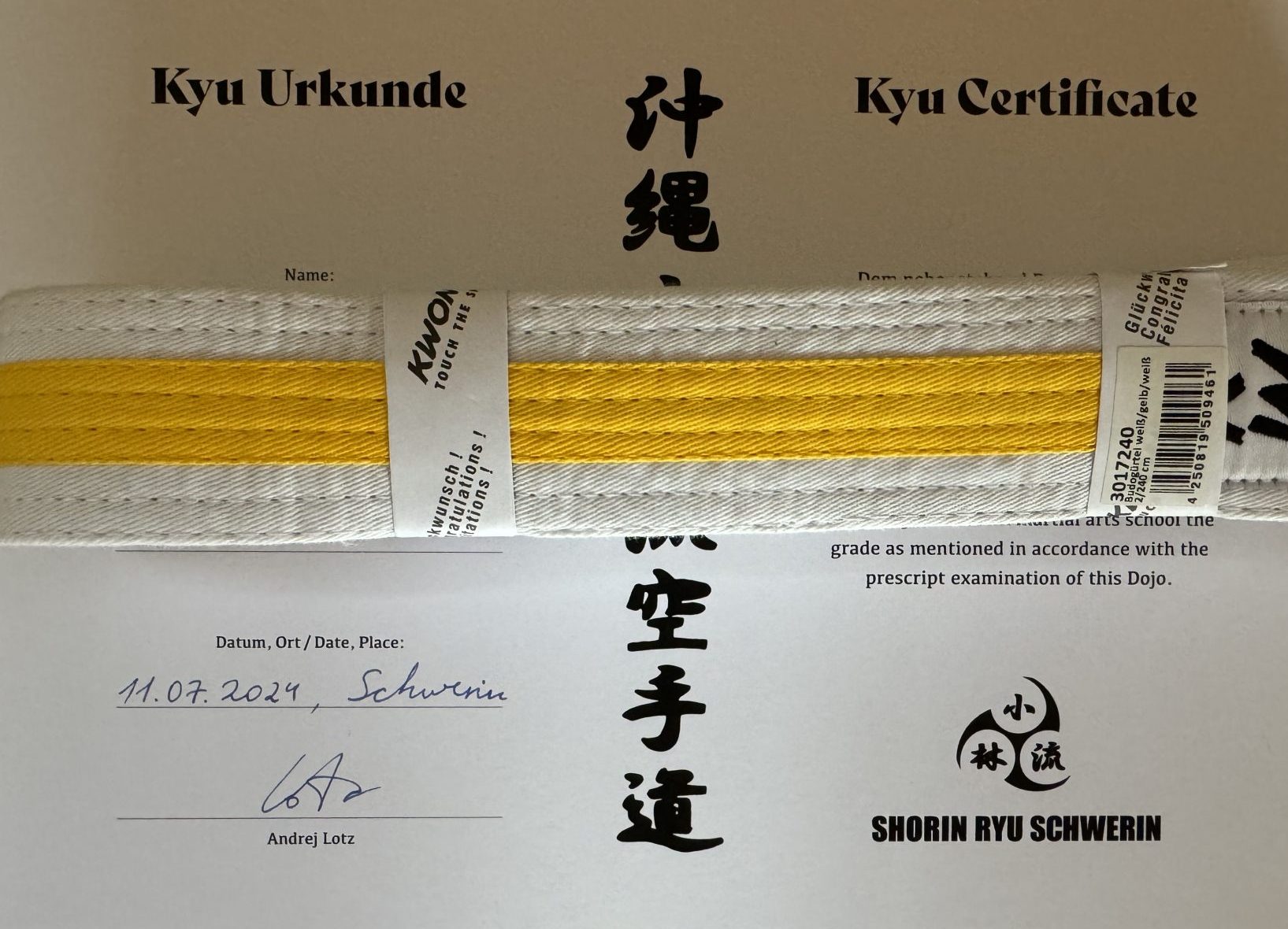 10. Kyu Prüfung