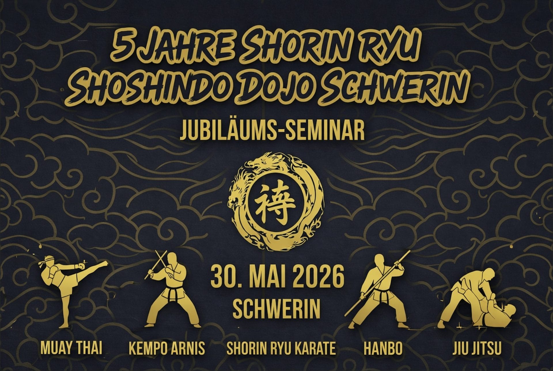 5 Jahre Shorin Ryu Shoshindo Dojo Schwerin – Jubiläumsseminar 2026
